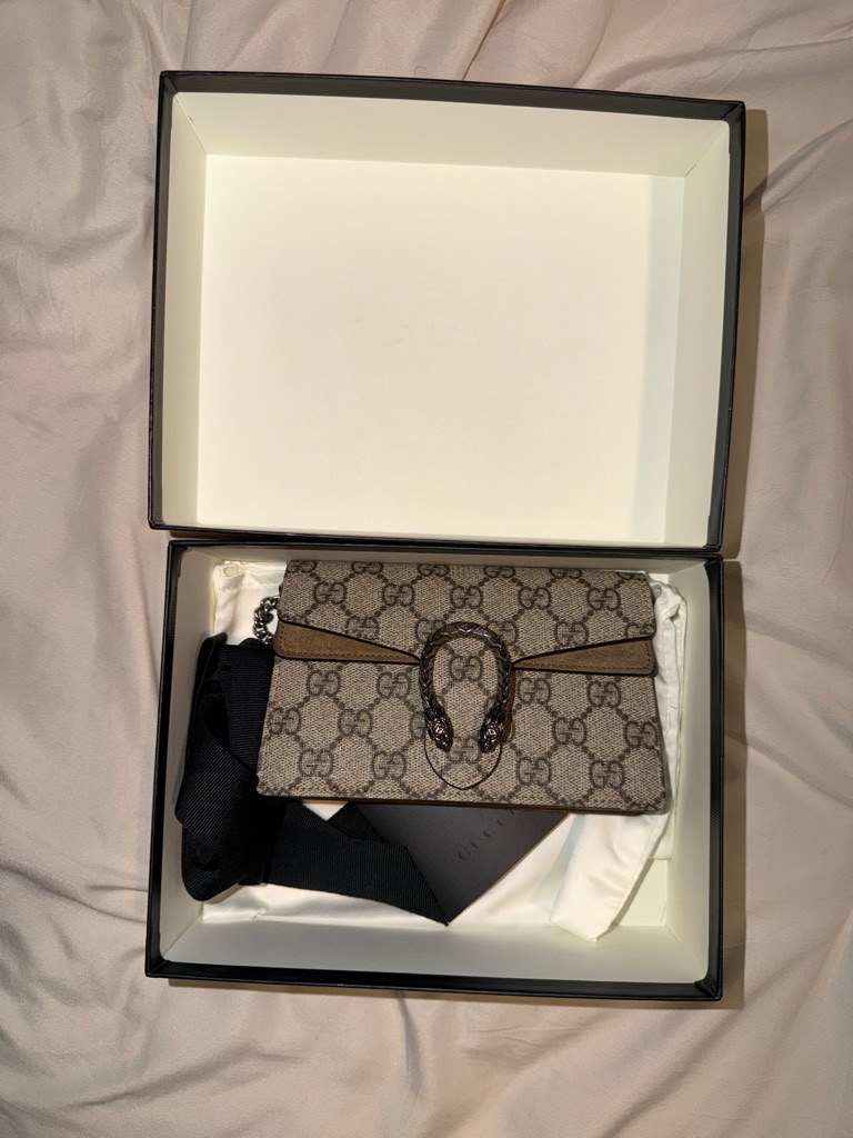 Gucci Black And White Gift Presentation Box With Ribbon